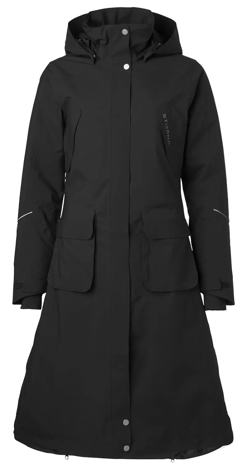 Stierna Stella Ladies Winter Long Coat Black